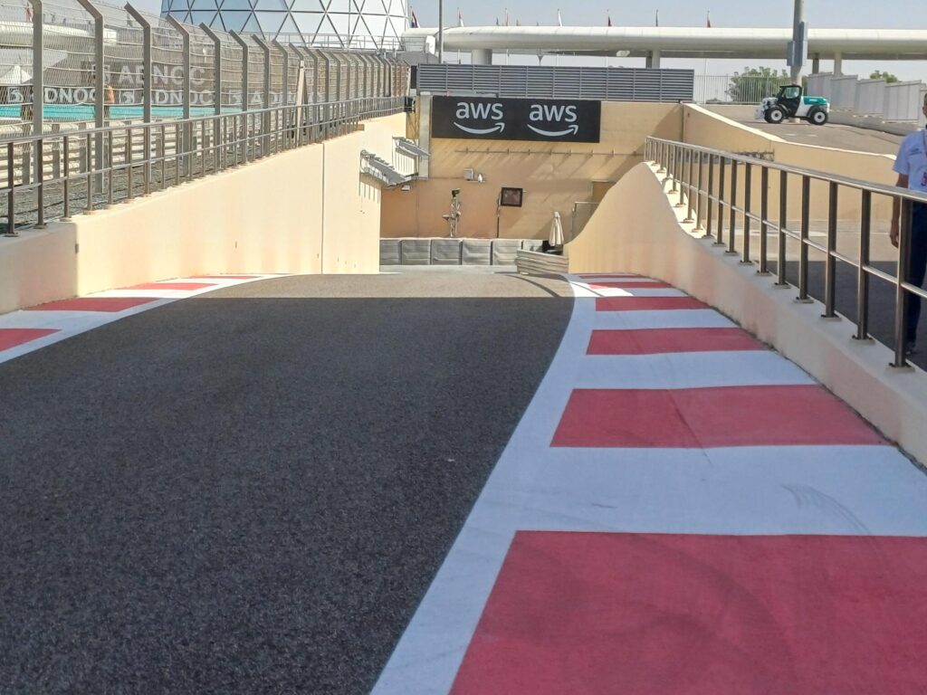 Abu Dhabi Pit Lane Exit